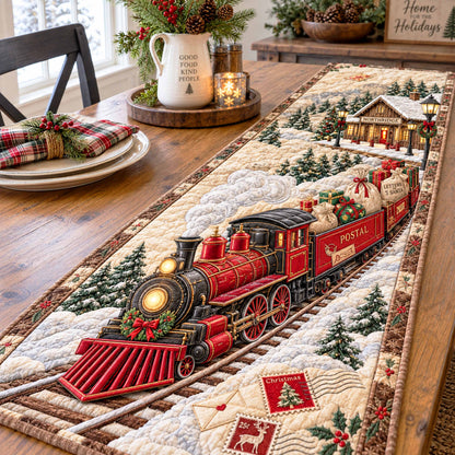 Cocoa Express Quilted Table Runner SN0TD1060