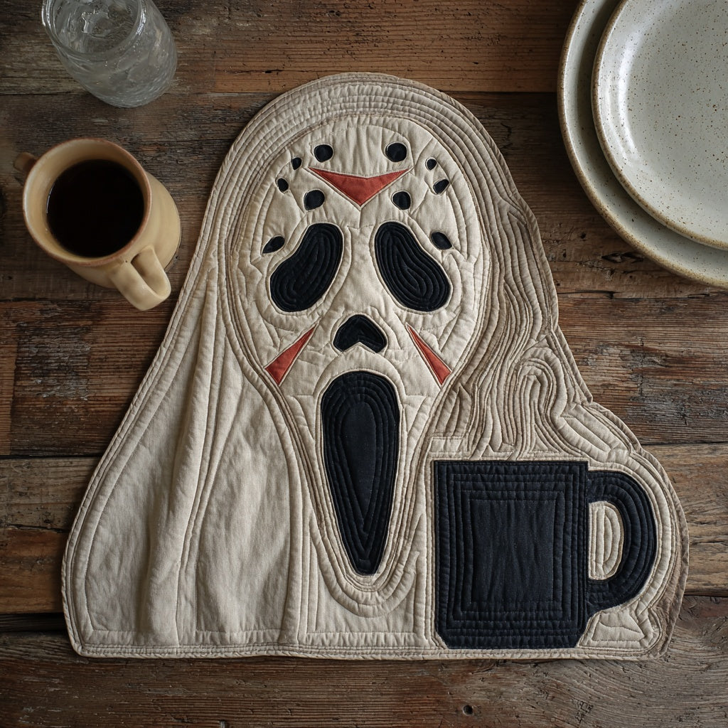 Coffee Slasher Phantom Custom Shape Quilted Placemat NCU0LV075