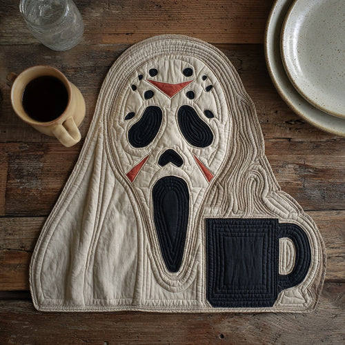Coffee Slasher Phantom Custom Shape Quilted Placemat NCU0LV075