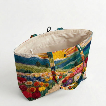 Color Valley Quilted Classic Tote Bag SN0DK045