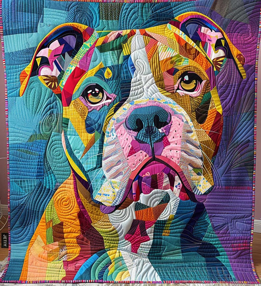 Colorburst Pup Charm Quilted Blanket NCU0DV1643