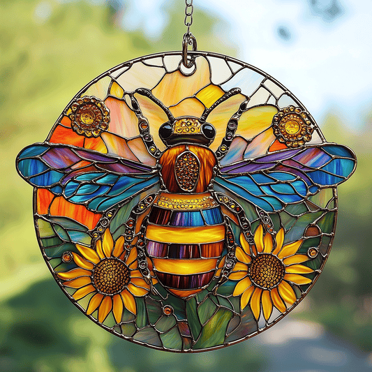 Colorful Light Bee - Window Hanging Suncatcher NCU0TH034