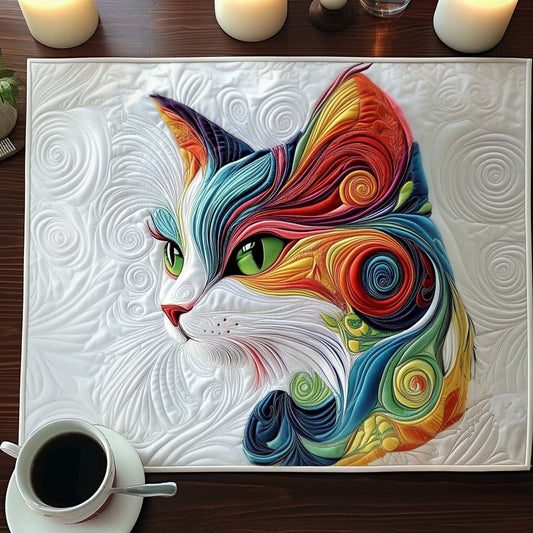 Colorful Swirl Quilted Placemat NCU0NT7025