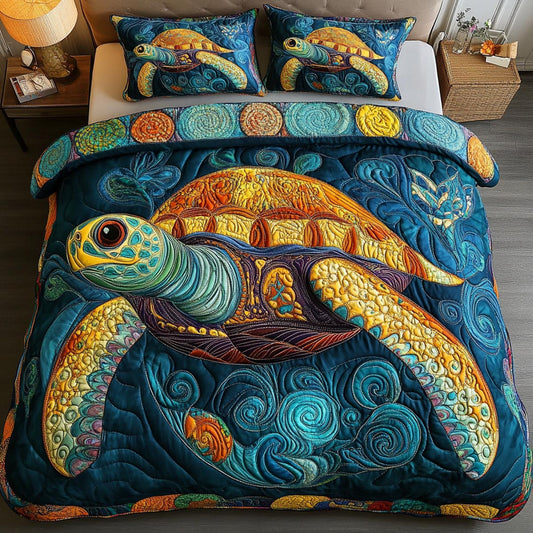 Colorful Turtles Duvet Cover Set NCU0DDK280