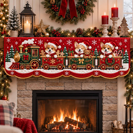 Corgi Cheer Quilted Mantel Scarf SN0TD766