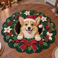 Corgi Christmas Wreath NCU0SN002