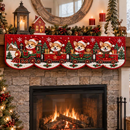 Corgi Express Quilted Mantel Scarf SN0HH0502
