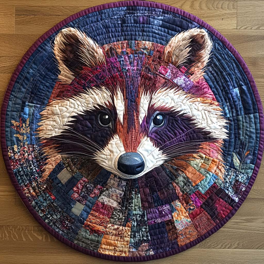 Cottage Bandit Quilted Round Mat NCU0DV4104