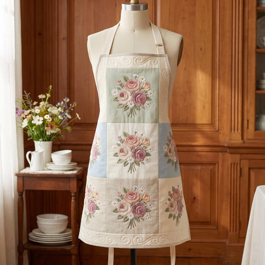 Cottage Blossom Quilted Apron SN0DV096