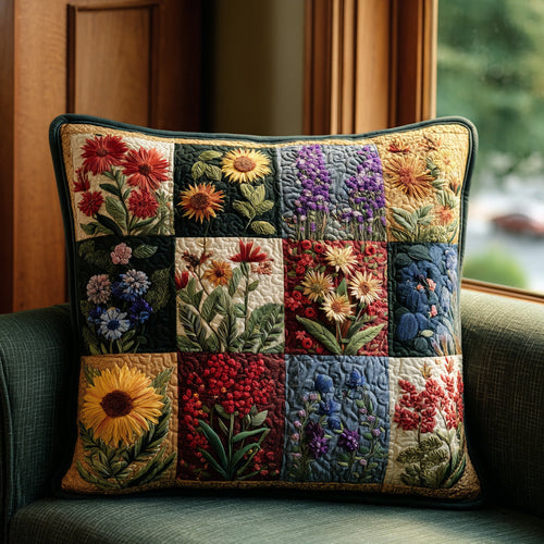 Country Garden Quilted Pillow Case NCU0PTT2104