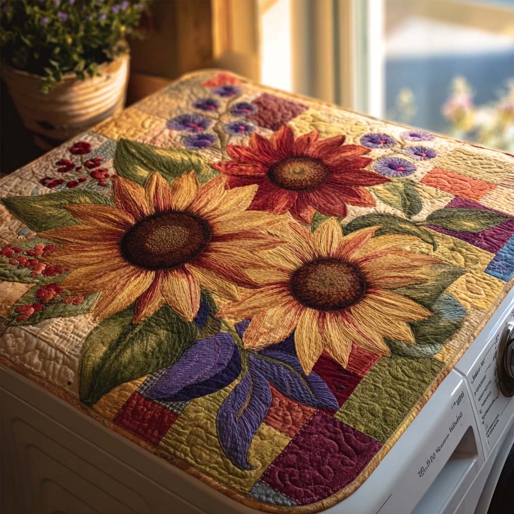 Country Glow Quilted Washer and Dryer Cover NCU0DV710