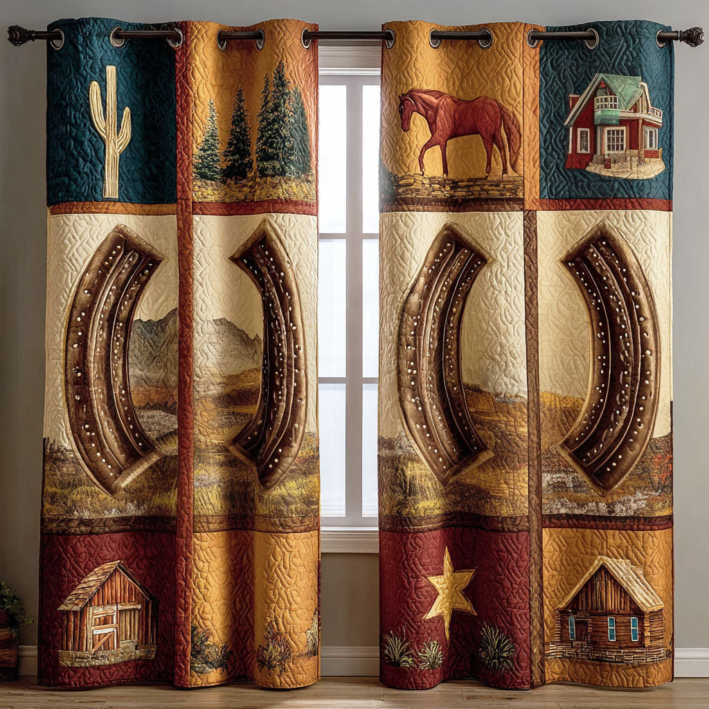 Country Homestead Quilted Curtains NCU0TD977