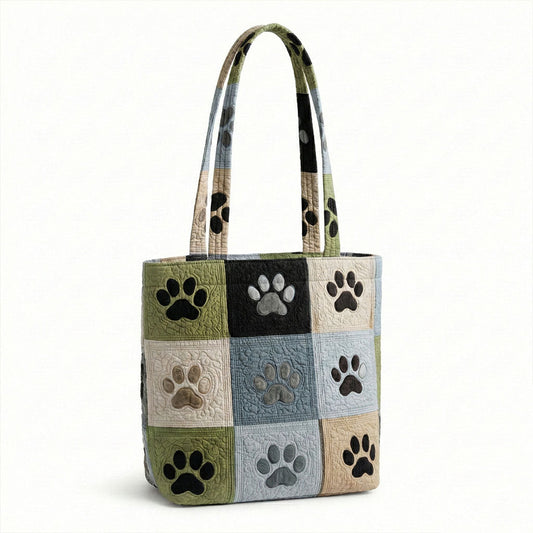 Country Paws Charm Quilted Zipper Tote Bag SN0PT001