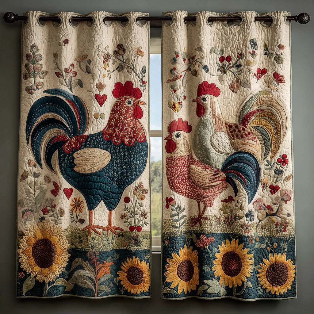 Country Roost Quilted Curtains NCU0QQ253