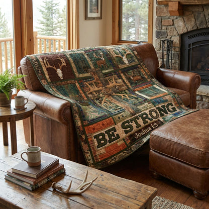 Courage Found In The Woods Quilted Blanket SN0PT055