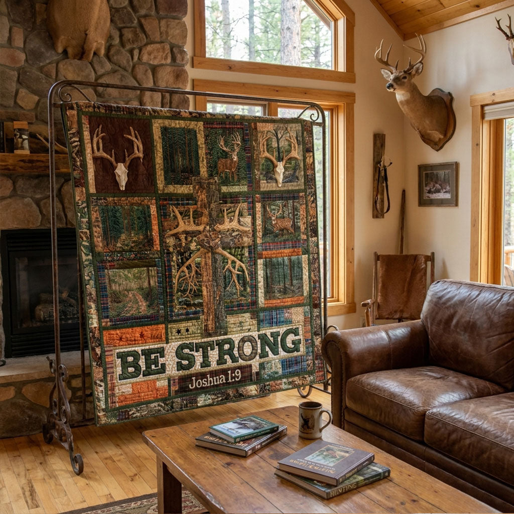 Courage Found In The Woods Quilted Blanket SN0PT055