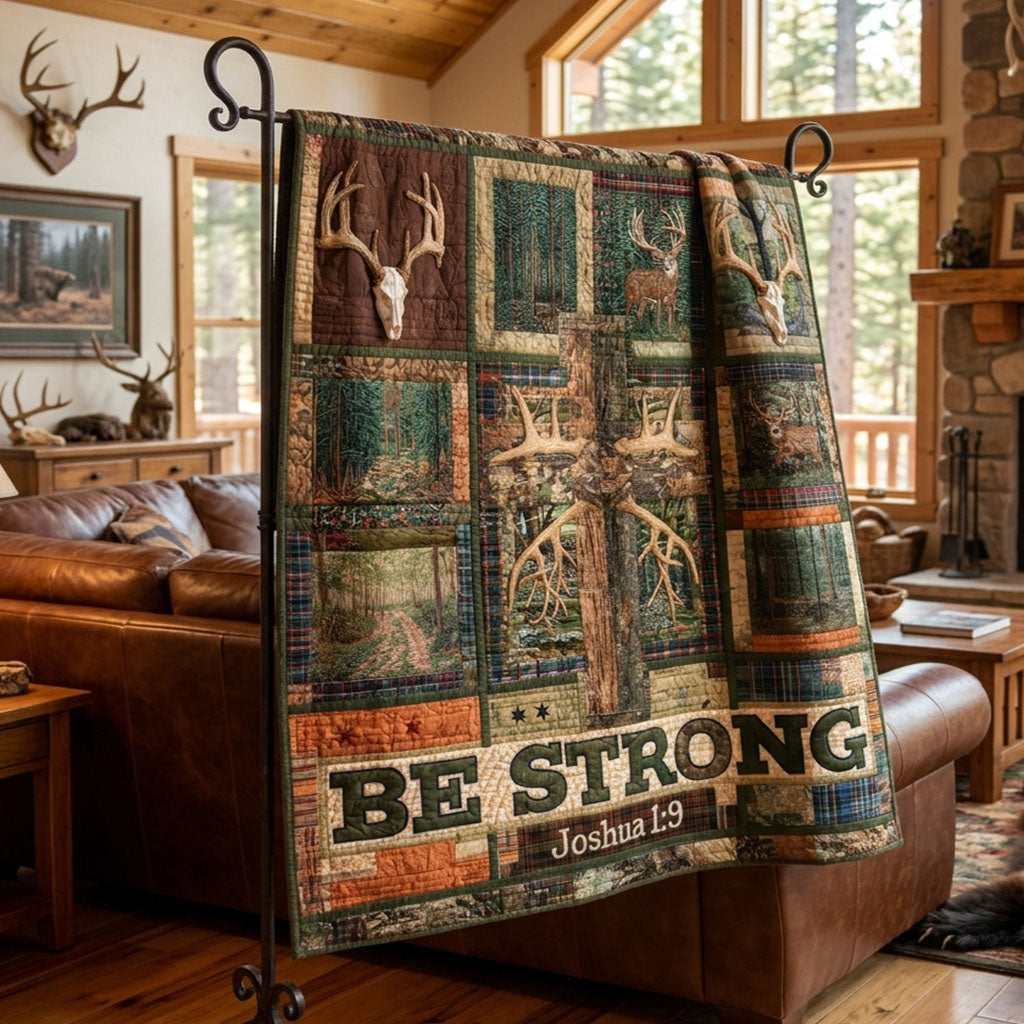 Courage Found In The Woods Quilted Blanket SN0PT055
