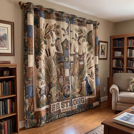 Courage on the Covert Quilted Curtains SN0PT105