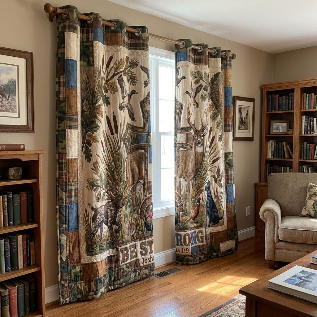 Courage on the Covert Quilted Curtains SN0PT105