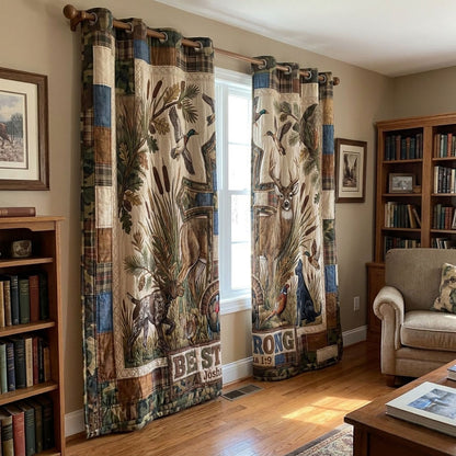 Courage on the Covert Quilted Curtains SN0PT105