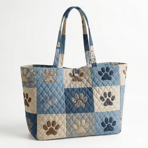 Cozy Paws Quilted Classic Tote Bag SN0NT002