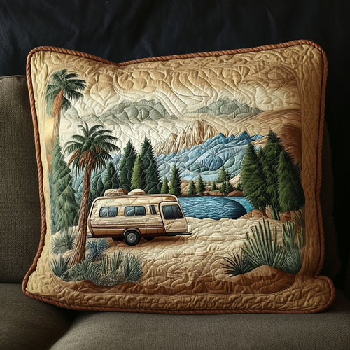 Cozy Caravan Quilted Pillow Case NCU0VH5757