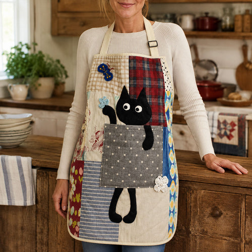Cozy Cat Tales Quilted Apron SN0PT168