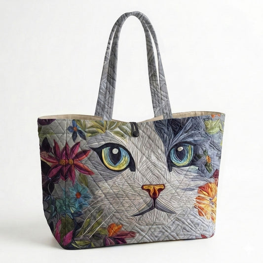 Cozy Cats Quilted Classic Tote Bag SN0DK022