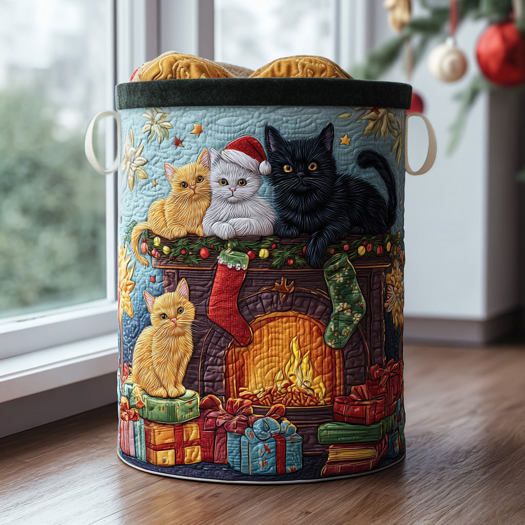 Cozy Companions Quilted Laundry Basket NCU0PVL705
