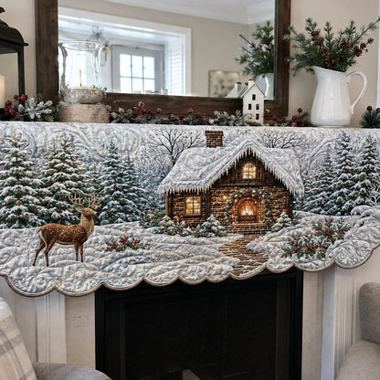 Cozy Country Christmas Quilted Mantle Scarf SN0PT642
