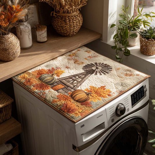Cozy Fall Days Quilted Washer and Dryer Cover NCU0NTD052