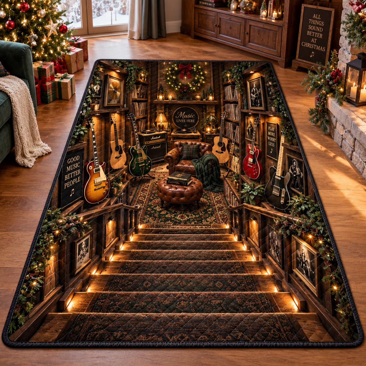 Cozy Music Hideaway Area Rug SN0DV853