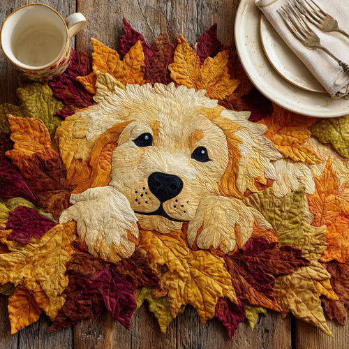 Cozy Puppy Custom Shape Quilted Placemat NCU0LV116