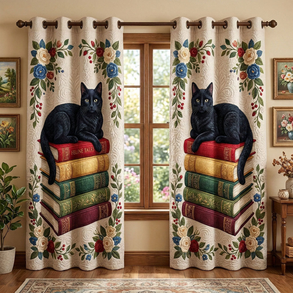Cozy Reader Quilted Curtains NCU0ND55