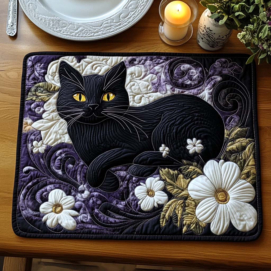 Cozy Whisker Quilted Placemat NCU0DV5762