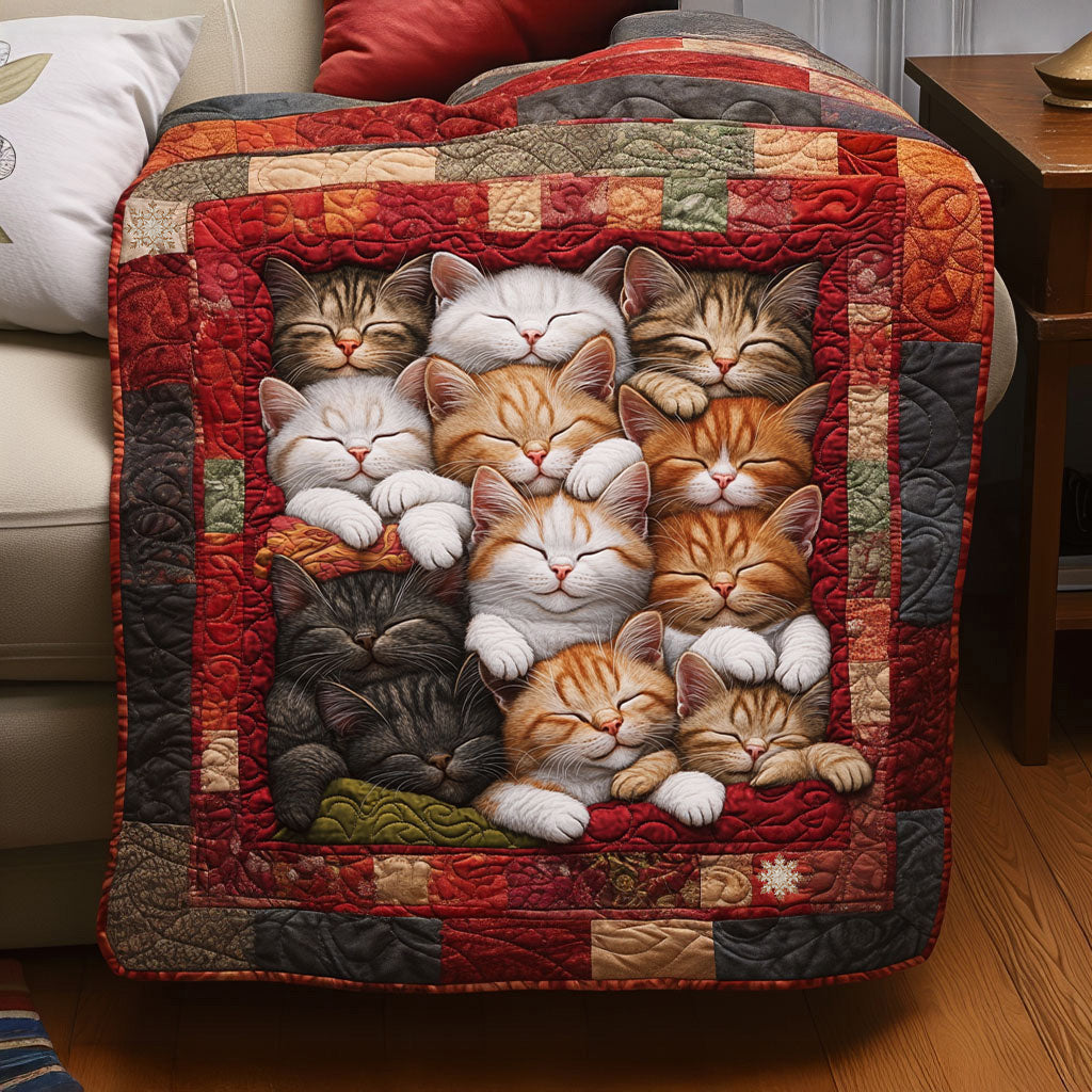 Cozy Whiskers Quilted Blanket NCU0PTT1407