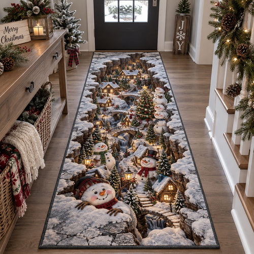 Cozy Winter Village Runner Carpet SN0PT1134