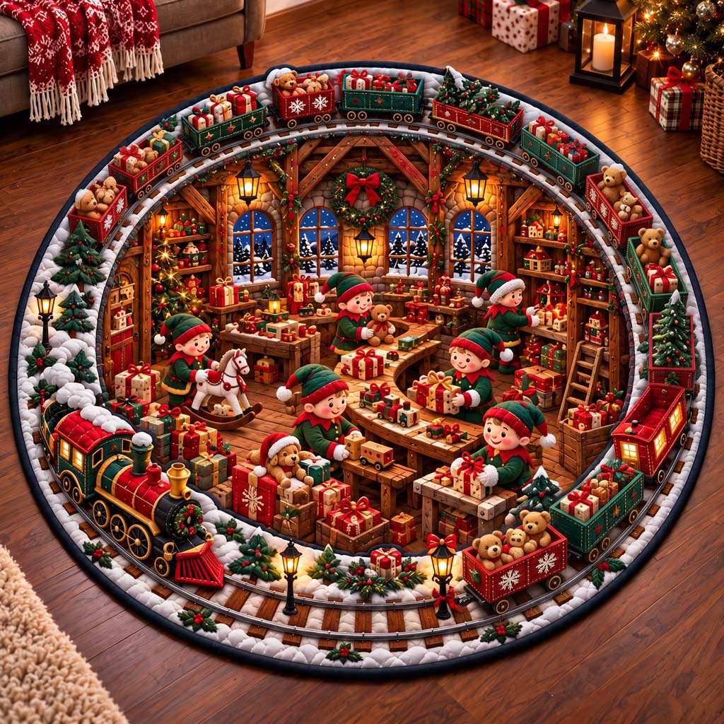 Cozy Workshop Quilted Round Mat SN0HH0700
