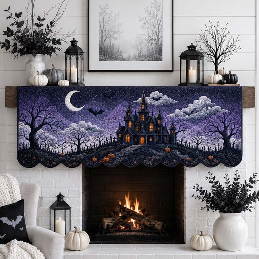 Crescent Mystic Manor Quilted Mantel Scarf SN0HH0210