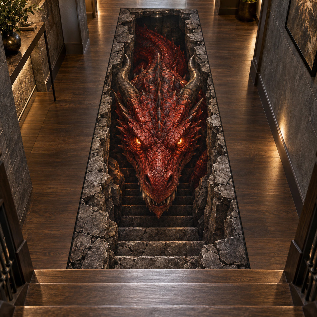 Crimson Depths Runner Carpet SN0TV833