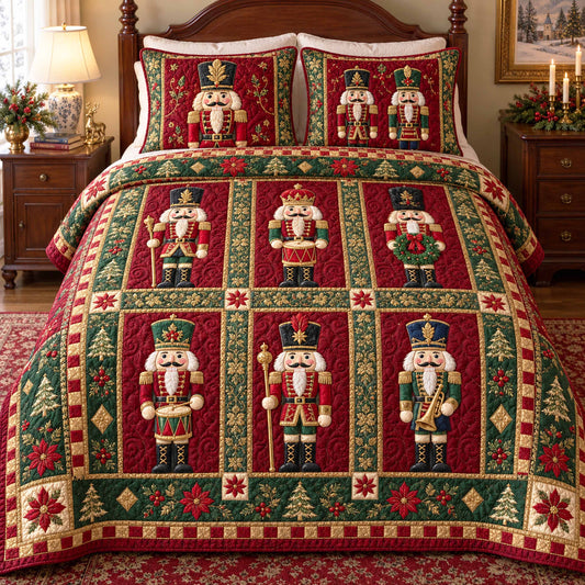 Crimson Guard 3-Piece Quilted Bedding Set SN0TD1139