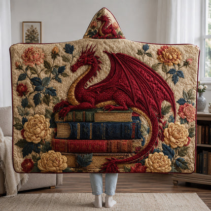 Crimson Guardian Reader Quilted Hooded Blanket SN0HH0050