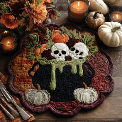 Crimson Harvest Custom Shape Quilted Placemat SN0PT328