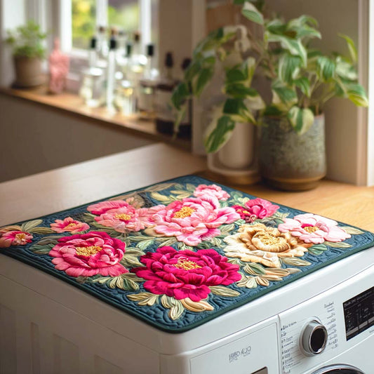 Crimson Petal Shine Quilted Washer and Dryer Cover NCU0NTD459