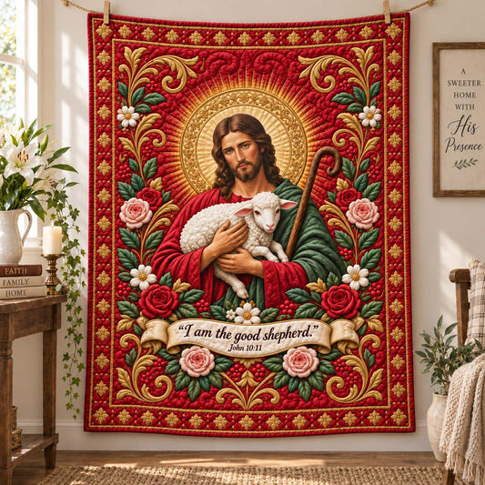 Crimson Shepherd Quilted Blanket SN0HH0865