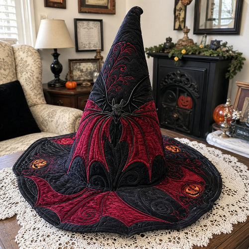 Crimson Widow Quilted Witch Hat SN0PT595