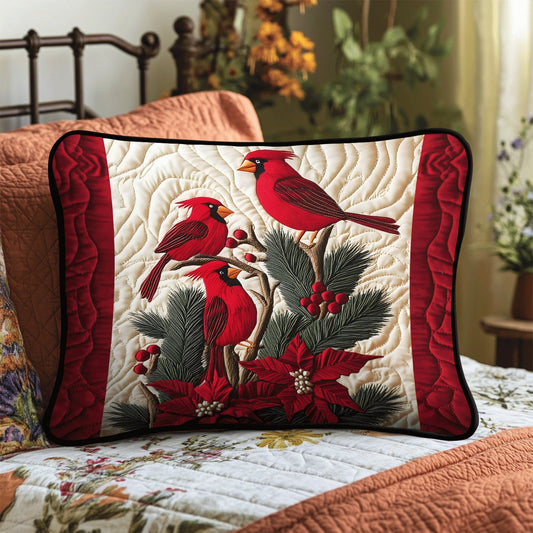 Crimson Wings Quilted Bedding Pillow Case NCU0TH2154