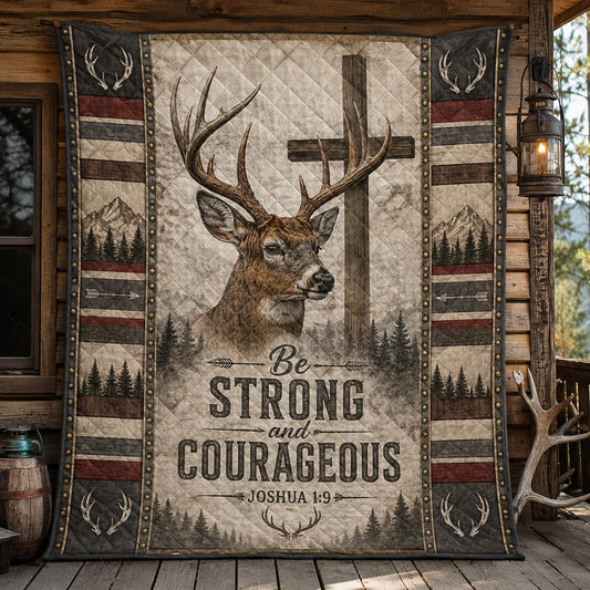 Cross And Antlers Quilted Blanket SN0DV038