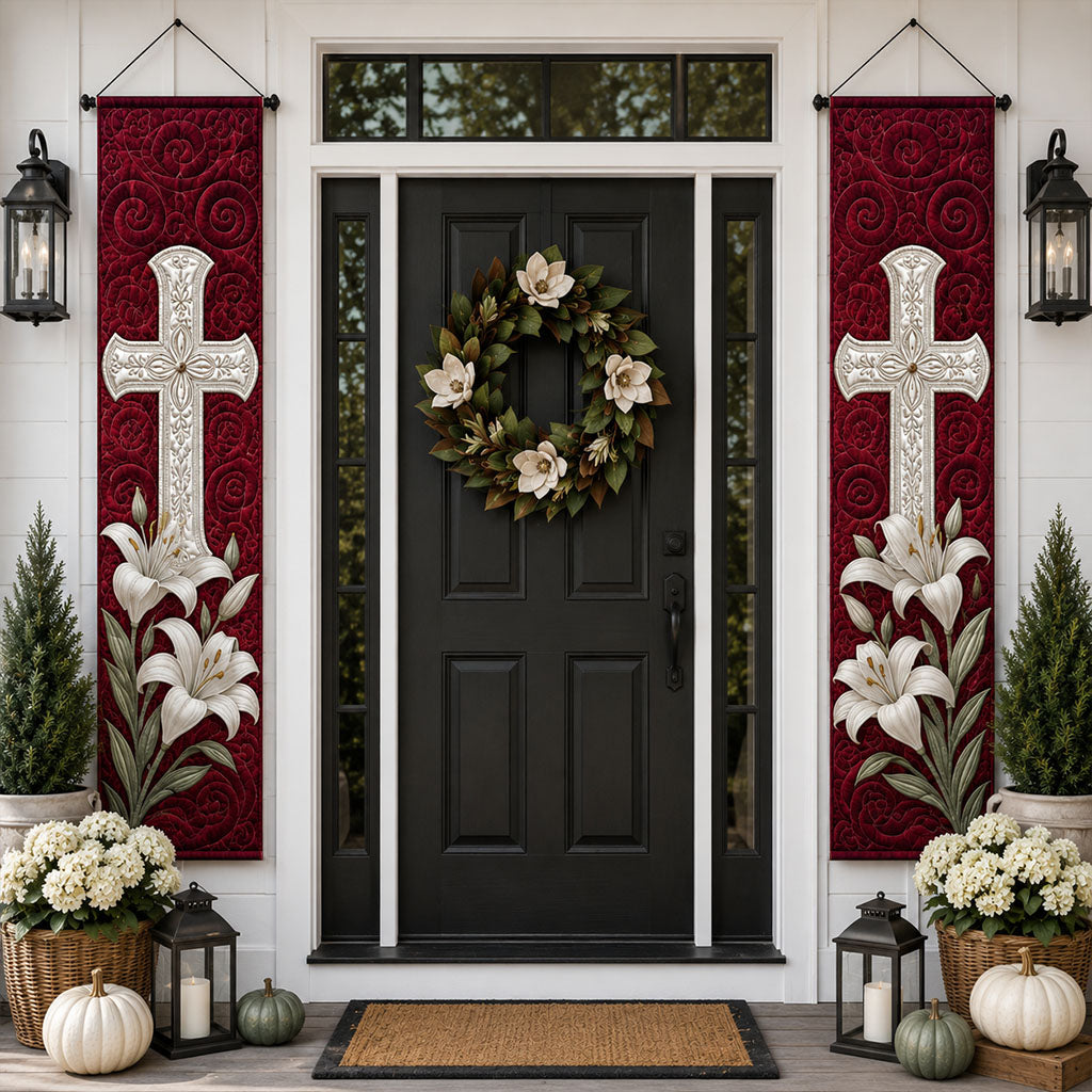 Cross Of Grace Welcome Door Banner SN0PT399