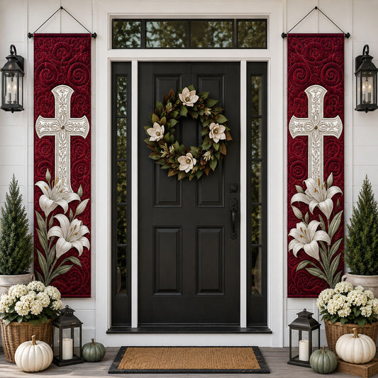 Cross Of Grace Welcome Door Banner SN0PT399